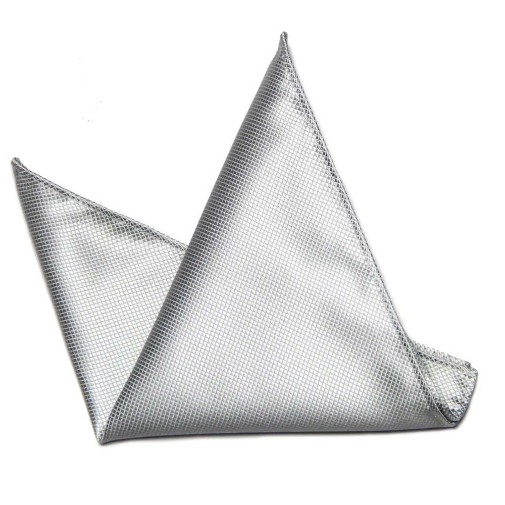 Gascoigne Pocket Square Light Gray Men's